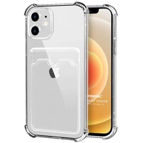 Microsonic iPhone 12 Card Slot Shock Mor Cep Telefonu Kılıfı
