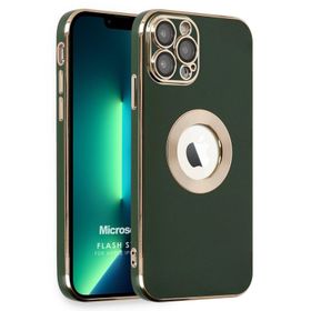 Microsonic iPhone 12 Pro Flash Stamp Açık Mavi Cep Telefonu Kılıfı