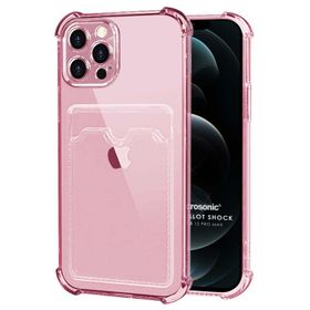 Microsonic iPhone 12 Pro Max Card Slot Shock Cep Telefonu Kılıfı