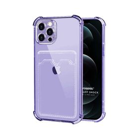 Microsonic iPhone 12 Pro Max Card Slot Shock Cep Telefonu Kılıfı