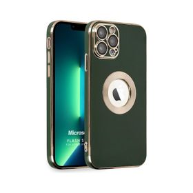 Microsonic iPhone 12 Pro Max Flash Stamp Siyah Cep Telefonu Kılıfı