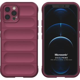 Microsonic iPhone 12 Pro Max Oslo Prime Mavi Cep Telefonu Kılıfı
