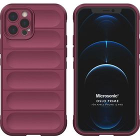 Microsonic iPhone 12 Pro Oslo Prime Kırmızı Cep Telefonu Kılıfı