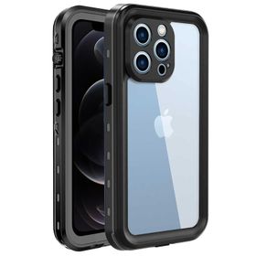 Microsonic iPhone 12 Pro Waterproof 360 Full Body Protective Mavi Cep Telefonu Kılıfı
