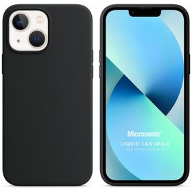 Microsonic iPhone 13 Liquid Lansman Silikon Kahverengi Cep Telefonu Kılıfı