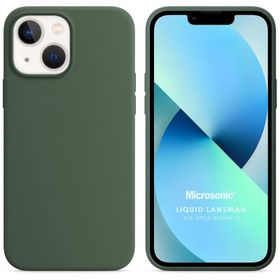 Microsonic iPhone 13 Liquid Lansman Silikon Kahverengi Cep Telefonu Kılıfı