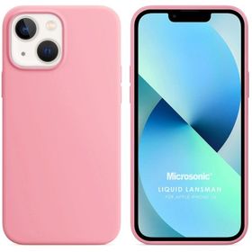 Microsonic iPhone 13 Liquid Lansman Silikon Kahverengi Cep Telefonu Kılıfı