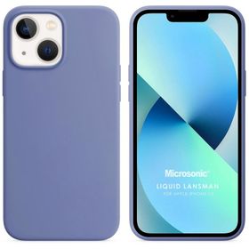 Microsonic iPhone 13 Liquid Lansman Silikon Kahverengi Cep Telefonu Kılıfı