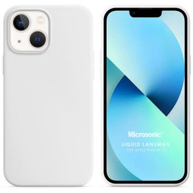 Microsonic iPhone 13 Liquid Lansman Silikon Kahverengi Cep Telefonu Kılıfı