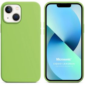 Microsonic iPhone 13 Liquid Lansman Silikon Kahverengi Cep Telefonu Kılıfı