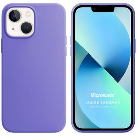 Microsonic iPhone 13 Liquid Lansman Silikon Kahverengi Cep Telefonu Kılıfı