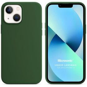 Microsonic iPhone 13 Liquid Lansman Silikon Kahverengi Cep Telefonu Kılıfı