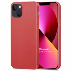Microsonic iPhone 13 Matte Silikon Lacivert Cep Telefonu Kılıfı