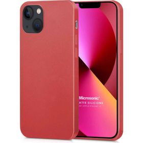 Microsonic iPhone 13 Matte Silikon Lacivert Cep Telefonu Kılıfı