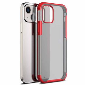 Microsonic iPhone 13 Mini Frosted Frame Kırmızı Cep Telefonu Kılıfı