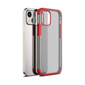 Microsonic iPhone 13 Mini Frosted Frame Kırmızı Cep Telefonu Kılıfı