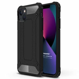 Microsonic iPhone 13 Mini Rugged Armor Siyah Cep Telefonu Kılıfı