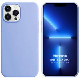 Microsonic iPhone 13 Pro Liquid Lansman Silikon Pembe Cep Telefonu Kılıfı
