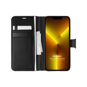 Microsonic iPhone 13 Pro Max Delux Leather Wallet Kırmızı Cep Telefonu Kılıfı