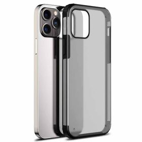 Microsonic iPhone 13 Pro Max Frosted Frame Gri Cep Telefonu Kılıfı