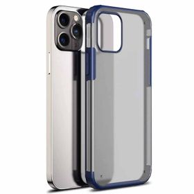 Microsonic iPhone 13 Pro Max Frosted Frame Gri Cep Telefonu Kılıfı
