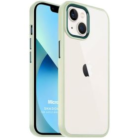 Microsonic iPhone 13 Shadow Planet Beyaz-Yeşil Cep Telefonu Kılıfı