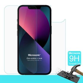 Microsonic iPhone 13 Uyumlu Full Body Temperli Ön Arka Cam Ekran Koruyucu
