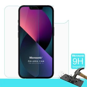 Microsonic iPhone 13 Uyumlu Full Body Temperli Ön Arka Cam Ekran Koruyucu