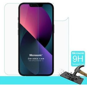 Microsonic iPhone 13 Uyumlu Full Body Temperli Ön Arka Cam Ekran Koruyucu