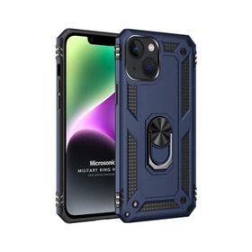 Microsonic iPhone 14 Military Ring Holder Kırmızı Cep Telefonu Kılıfı