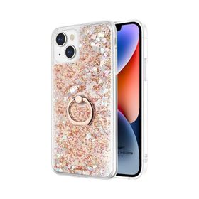 Microsonic iPhone 14 Plus Glitter Liquid Holder Ten Cep Telefonu Kılıfı