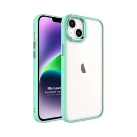 Microsonic iPhone 14 Plus Shadow Planet Açık Yeşil Cep Telefonu Kılıfı