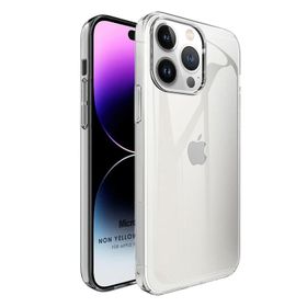 Microsonic iPhone 14 Pro Non Yellowing Crystal Clear Sararma Önleyici Kristal Şeffaf Cep Telefonu Kılıfı