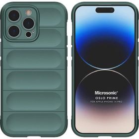 Microsonic iPhone 14 Pro Oslo Prime Yeşil Cep Telefonu Kılıfı