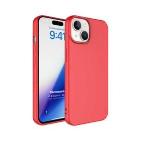 Microsonic iPhone 15 Kılıf Groovy Soft Derin Pembe Cep Telefonu Kılıfı