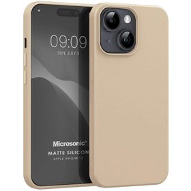 Microsonic iPhone 15 Matte Silikon Lacivert Cep Telefonu Kılıfı