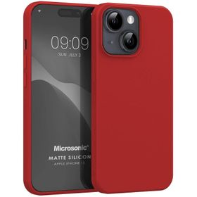 Microsonic iPhone 15 Matte Silikon Lacivert Cep Telefonu Kılıfı