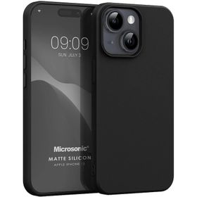 Microsonic iPhone 15 Matte Silikon Lacivert Cep Telefonu Kılıfı