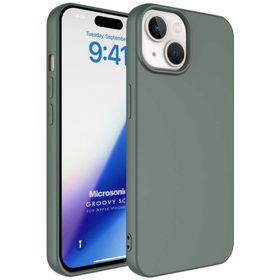 Microsonic iPhone 15 Plus Groovy Soft Derin Mor Cep Telefonu Kılıfı