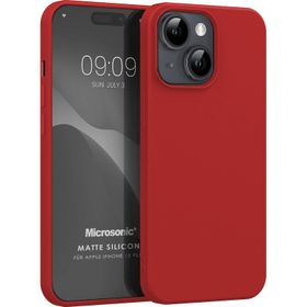 Microsonic iPhone 15 Plus Matte Silikon Siyah Cep Telefonu Kılıfı