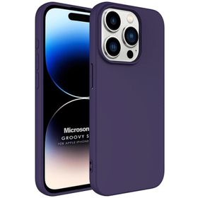 Microsonic iPhone 15 Pro Max Groovy Soft Derin Siyah Cep Telefonu Kılıfı