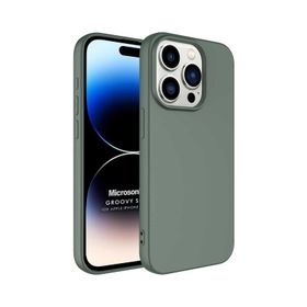 Microsonic iPhone 15 Pro Max Groovy Soft Derin Siyah Cep Telefonu Kılıfı