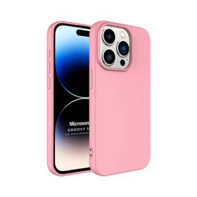 Microsonic iPhone 15 Pro Max Groovy Soft Derin Siyah Cep Telefonu Kılıfı