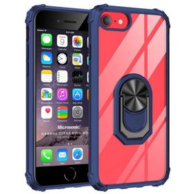 Microsonic iPhone 6S Grande Clear Ring Holder Kırmızı Cep Telefonu Kılıfı