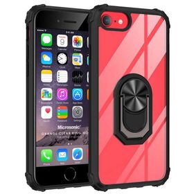 Microsonic iPhone 6S Grande Clear Ring Holder Kırmızı Cep Telefonu Kılıfı