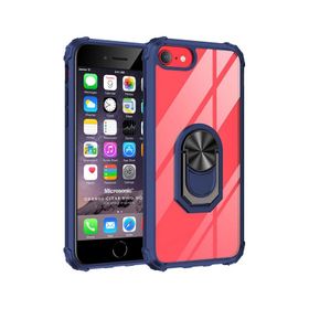 Microsonic iPhone 6S Grande Clear Ring Holder Kırmızı Cep Telefonu Kılıfı