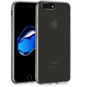Microsonic iPhone 8 Plus Transparent Soft Beyaz Kılıf