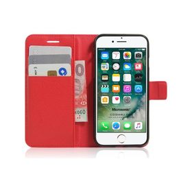 Microsonic iPhone Se 2022 Cüzdanlı Deri Kırmızı Cep Telefonu Kılıfı