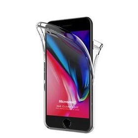 Microsonic iPhone SE 6 tarafı tam full koruma 360 Clear Soft Şeffaf Kılıf