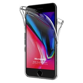 Microsonic iPhone SE 6 tarafı tam full koruma 360 Clear Soft Şeffaf Kılıf